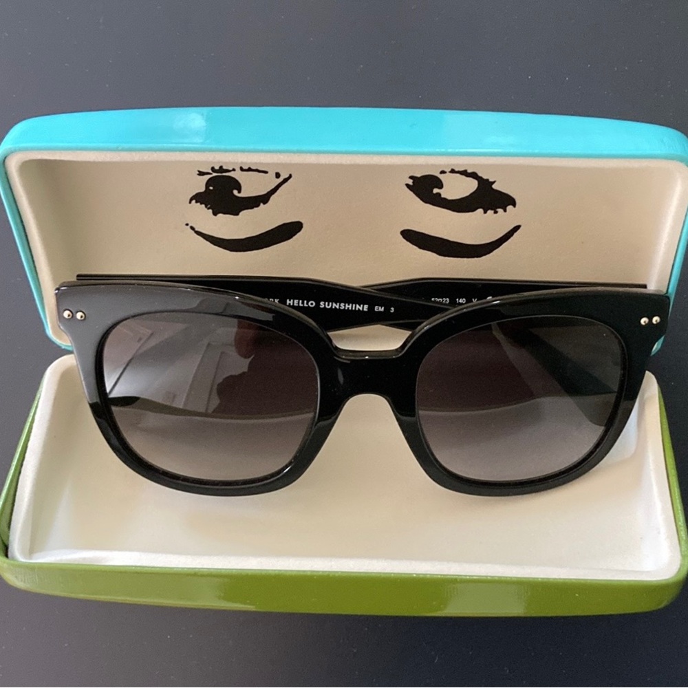 Kate Spade Atalia/S Black Sunglasses with Case